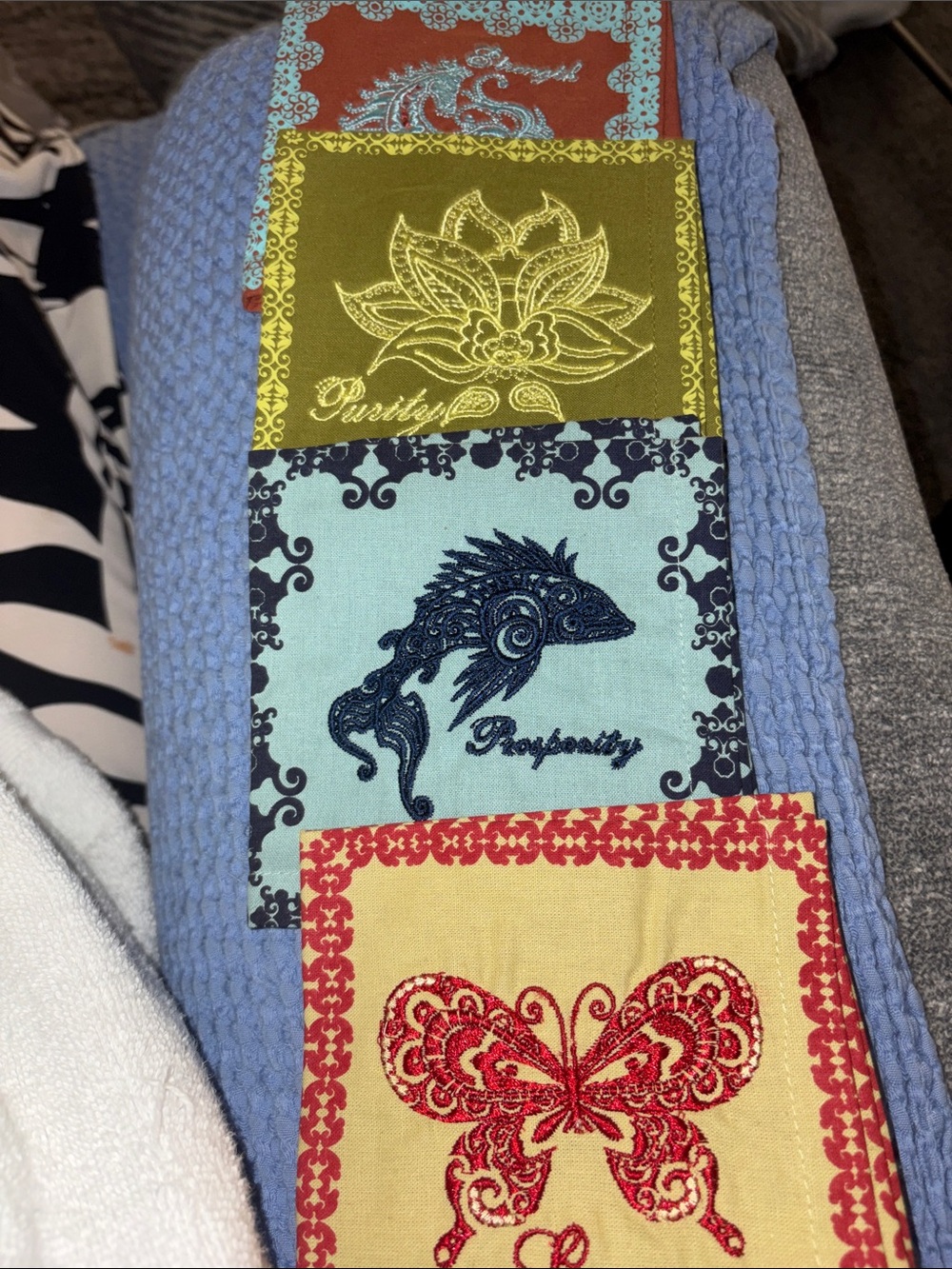 Teavana tea towel : Decorative Embroidered Set - Multicolor : rare